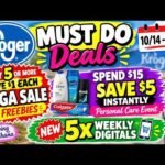 *2 FREEBIES* Kroger MUST DO Deals for 10/14-10/20 | MEGA SALE, Personal Care Event & Weekly Digitals