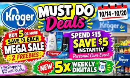 *2 FREEBIES* Kroger MUST DO Deals for 10/14-10/20 | MEGA SALE, Personal Care Event & Weekly Digitals